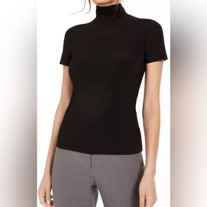 Anne Klein Beautiful Rich Short Sleeved Turtleneck Top